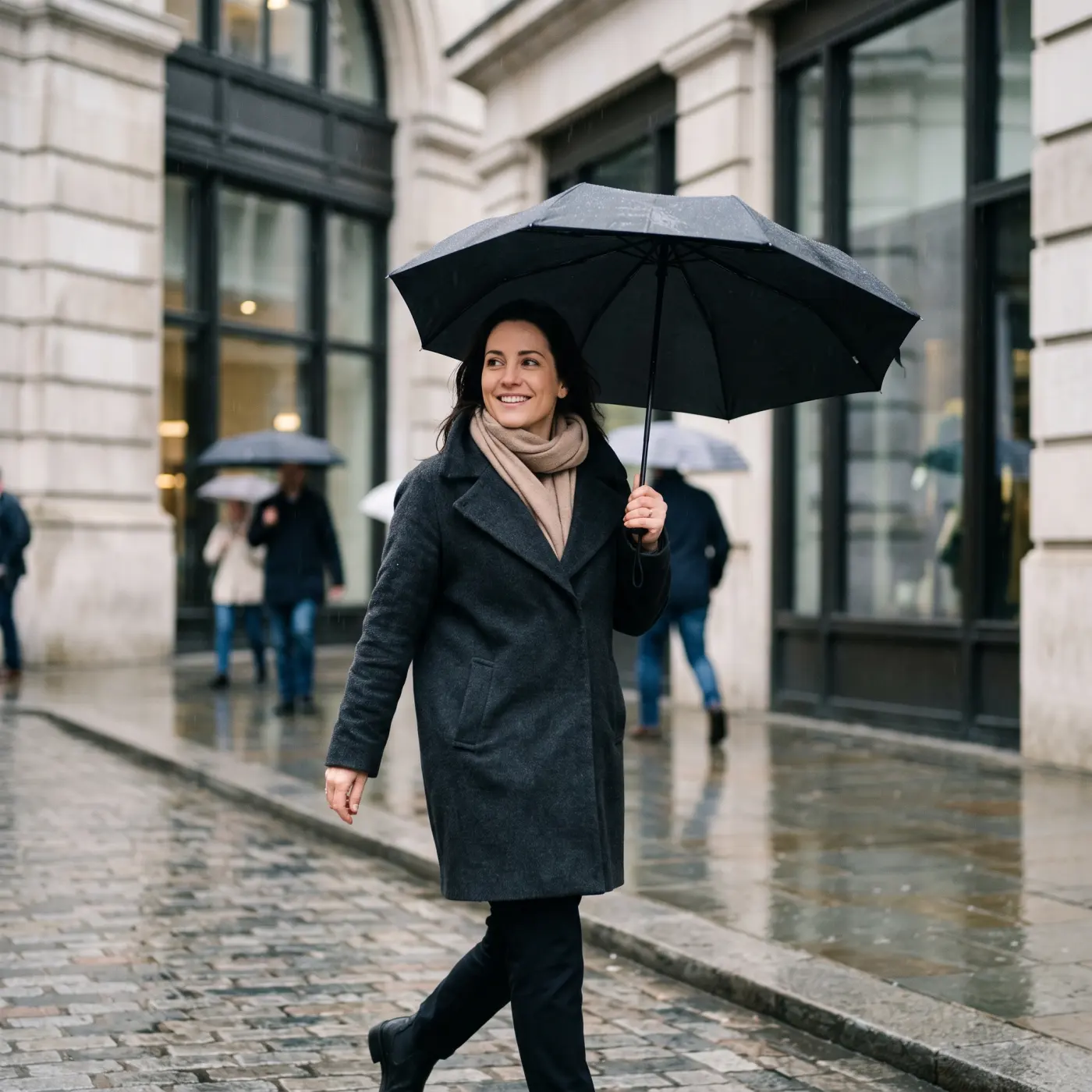Paraplu en regen
